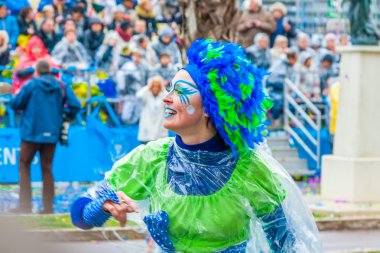 Nice, Fransa - 27 Şubat 2016: Carnaval de Nice.