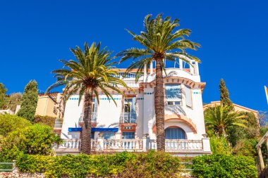 View of beautiful landscape with Mediterranean luxury resort.