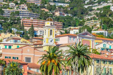 View of beautiful landscape with Mediterranean luxury resort.