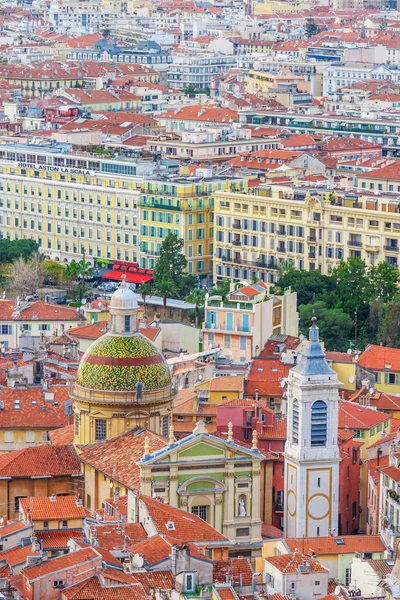 View of old center of Nice. Cote d'Azur, French Riviera. — Stock Photo, Image