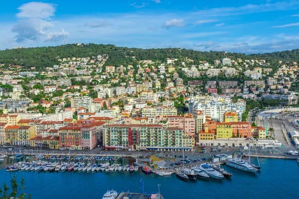 Vista panorâmica de Villefranche-sur-Mer, Nice, Riviera Francesa . — Fotografia de Stock