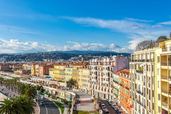 Vista de calles y lugares de interés. Villefranche-sur-Mer, Niza . — Foto de Stock