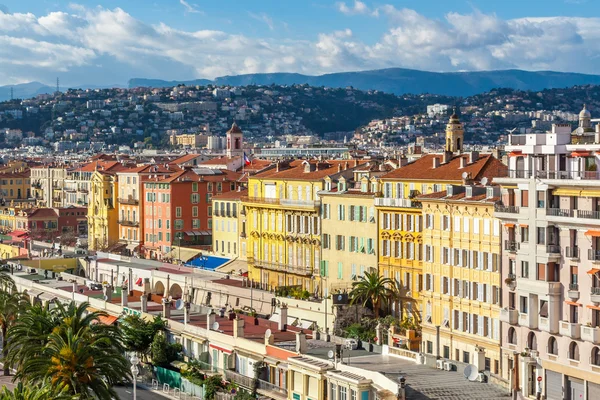 Pohled na ulice a památky. Villefranche-sur-Mer, pěkné. — Stock fotografie