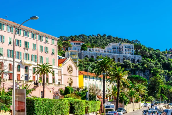 View of beautiful landscape with Mediterranean luxury resort. — Zdjęcie stockowe