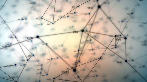 Абстрактный геометрический состав с глубиной резкости
