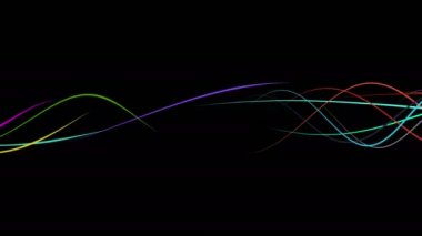 Parlayan dalgalı organik halatlar