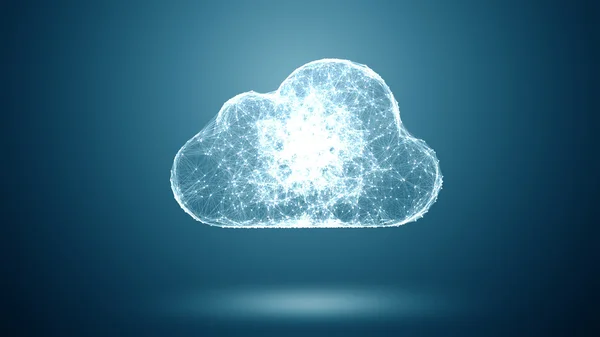 Cloud-Speicherung, Netzwerkkonzeption — Stockfoto