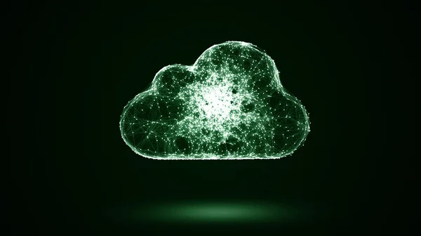 Almacenamiento en la nube, concepción de red —  Fotos de Stock