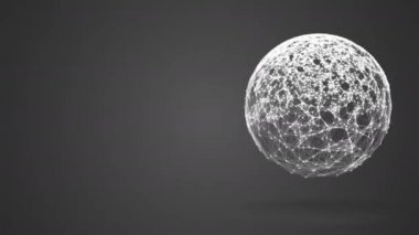 Noktalar ve çizgiler bir gölge 4 k atmalarını alanında yerleştirilir soyut geometrik kompozisyon yavaş kaotik dan taşıma