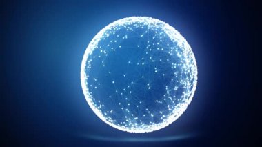 Noktalar ve çizgiler bir gölge 4 k atmalarını alanında yerleştirilir soyut geometrik kompozisyon yavaş kaotik dan taşıma