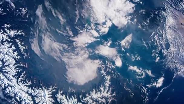 Vista sobre la Tierra desde el espacio — Vídeo de stock