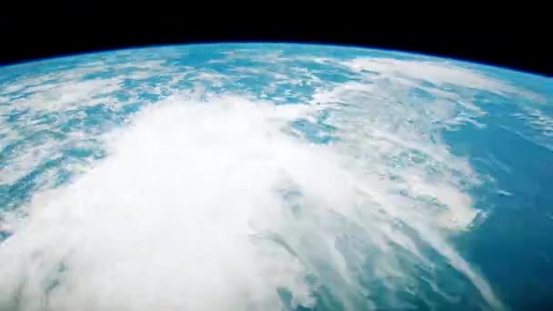 Вид на Землю из космоса — стоковое видео