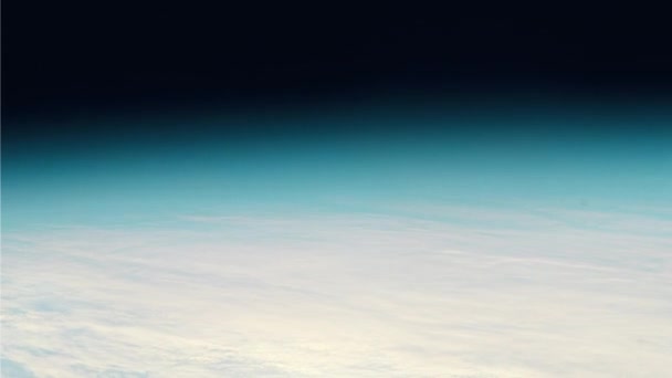 Vista sobre la Tierra desde el espacio — Vídeo de stock