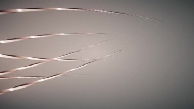 renkli dalgalı organik halatlar