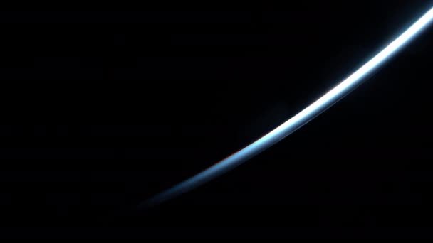Atmósfera y Aurora desde el espacio — Vídeo de stock