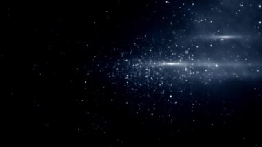 bulanık ve parlak parçacıklar