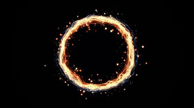 glowing particle ring clipart