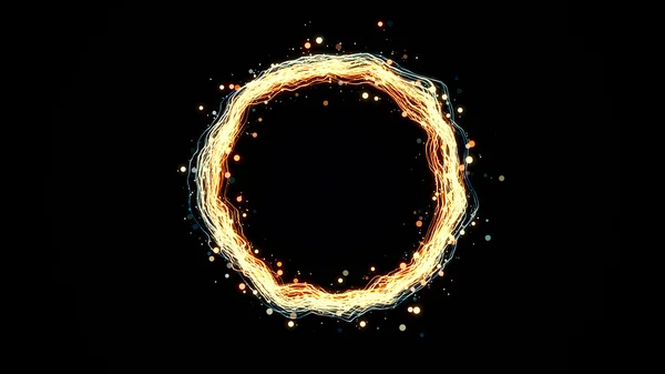 Glowing particle ring — Stock Photo, Image