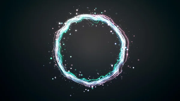 Glowing particle ring — Stock Photo, Image
