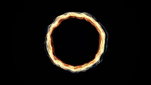 Светящиеся кольца частиц — стоковое фото