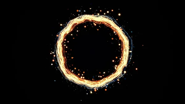 Glowing particle ring — Stock Photo, Image