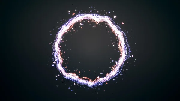 Glühender Teilchenring — Stockfoto