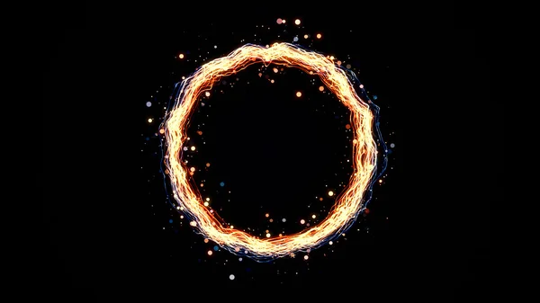 Glowing particle ring — Stock Photo, Image