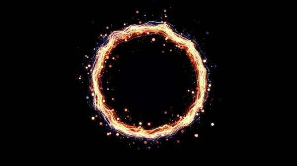 Glowing particle ring — Stock Photo, Image