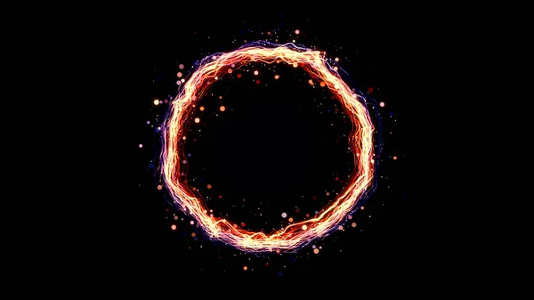 Glowing particle ring — Stock Photo, Image