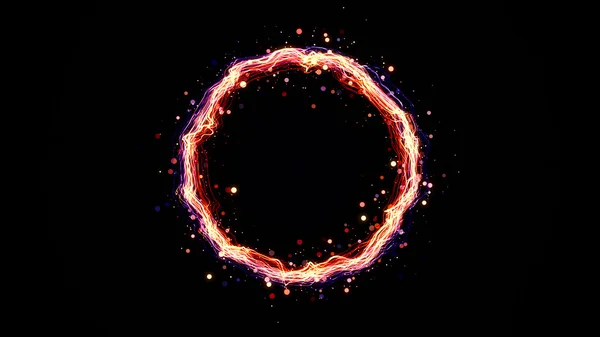 Glowing particle ring — Stock Photo, Image