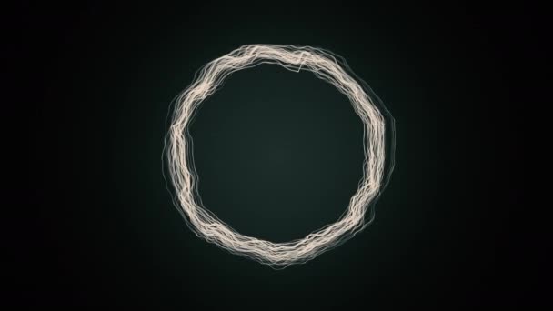 Светящиеся кольца частиц — стоковое видео