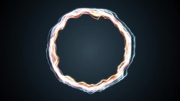 Glowing particle ring — Stock Video