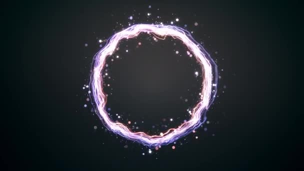 发光粒子环 — 图库视频影像