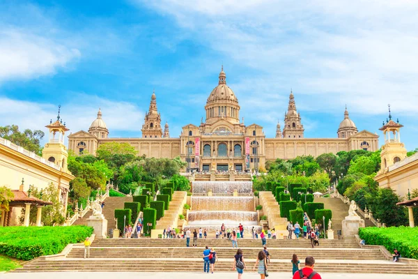 National Museum in Barcelona, Placa De Espanya, Spain. — Stock Photo, Image