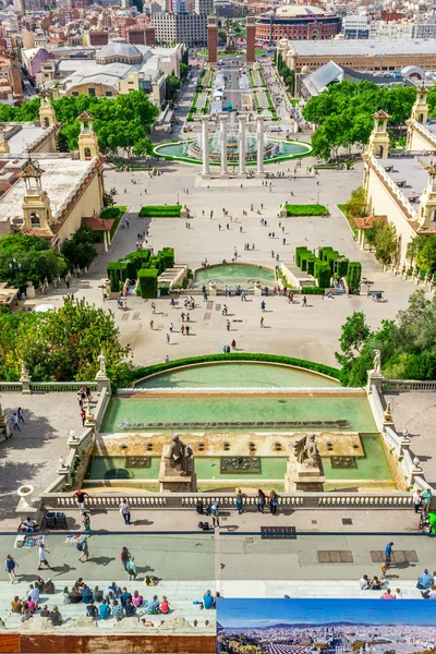 Barcelona Atrações, Plaza de Espana, Catalunha, Espanha . — Fotografia de Stock