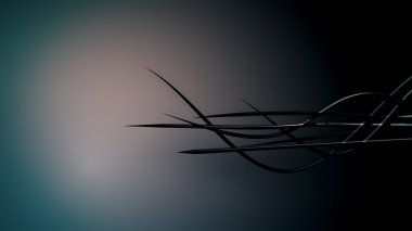 Organik halatlar üzerinde gradyan el salladı. 