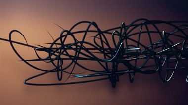 Organik halatlar üzerinde gradyan el salladı. 