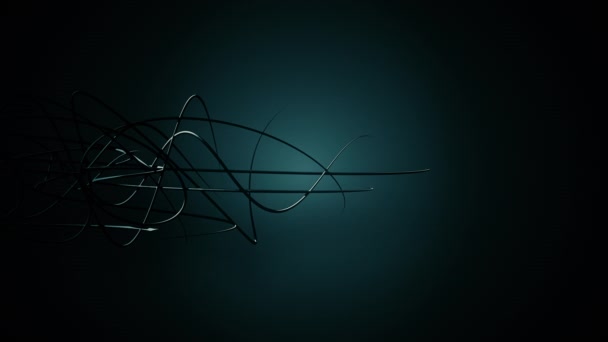 lignes organiques ondulées sur fond dégradé, couleur noire et style acier 4K 