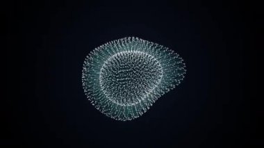 amorf şekilden noktalar ve çizgiler