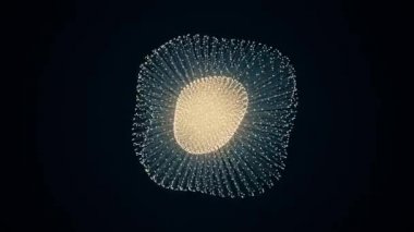 amorf şekilden noktalar ve çizgiler