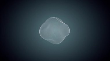 amorf şekilden noktalar ve çizgiler