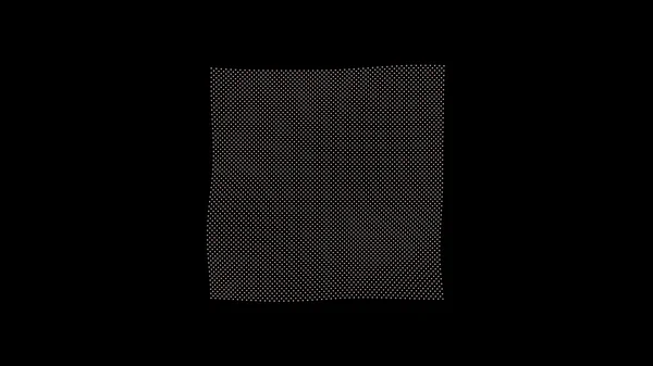 Metamorphose of amorphous plane surface from dots — Stock Photo, Image
