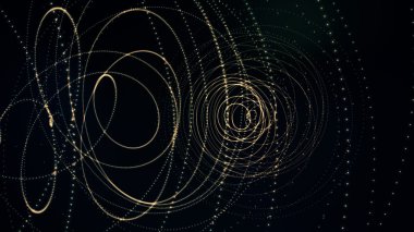 parlak çizgiler salladı