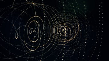 parlak çizgiler salladı