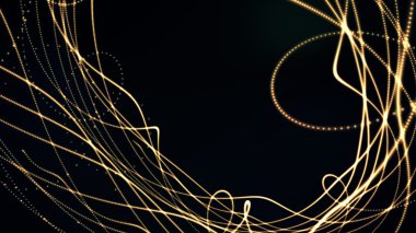 parlak çizgiler salladı