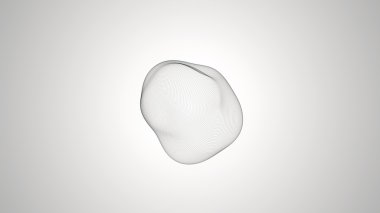 nokta üzerinden amorf şeklinin Başkalaşmak