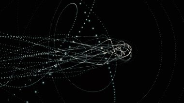 parlak çizgiler salladı