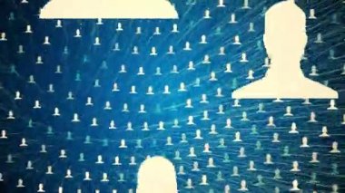 kadın ve erkek bağlı avatarları