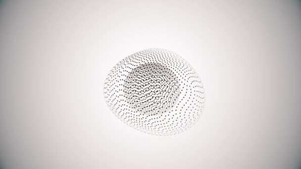 Amorphous shape from dots — Stock Video