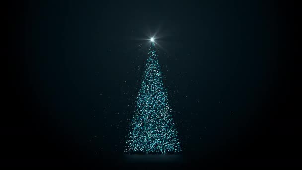 明けましておめでとうございます!メリークリスマスビデオグリーティングカード — ストック動画